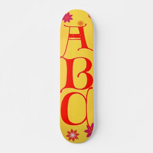 Letters ABC Skateboard