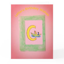 Letters Birthday Wishes Card 