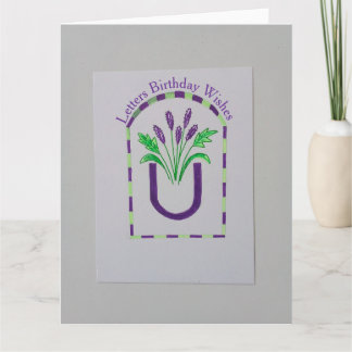Letters Birthday Wishes Card 