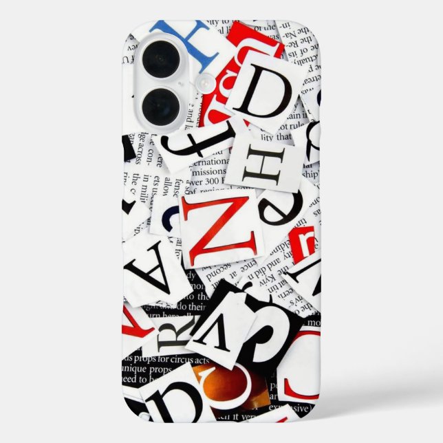 Letters Case-Mate iPhone Case (Back)