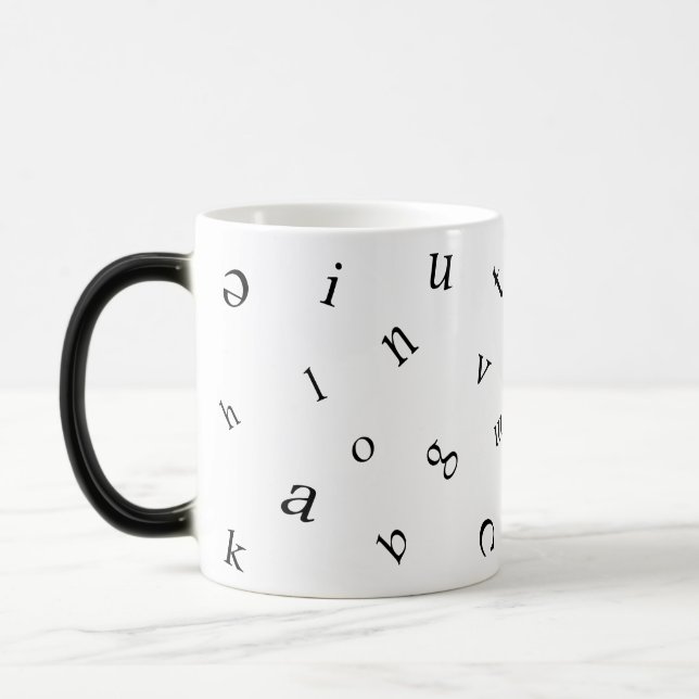 Letters Color Morph Mug (Left)