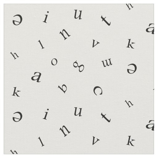 Letters Fabric