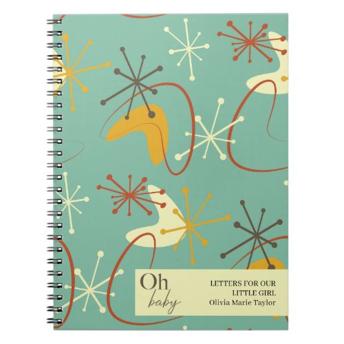 Letters for Baby Mid Century Modern Notebook