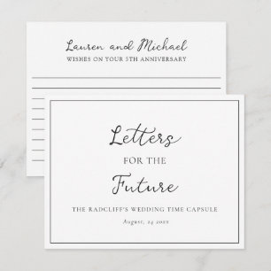 Letters for the Future Wedding Time Capsule Box Note Card