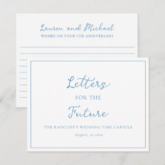 Letters for the Future Wedding Time Capsule Box Note Card