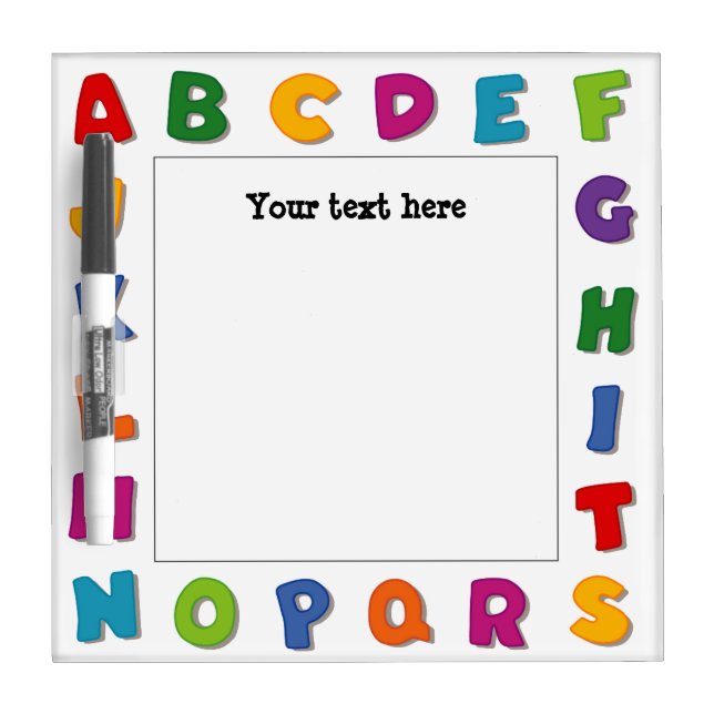 Letters Frames Dry-Erase Board (Front)