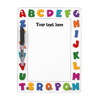 Letters Frames Dry-erase Board by pomegranate_gallery at Zazzle