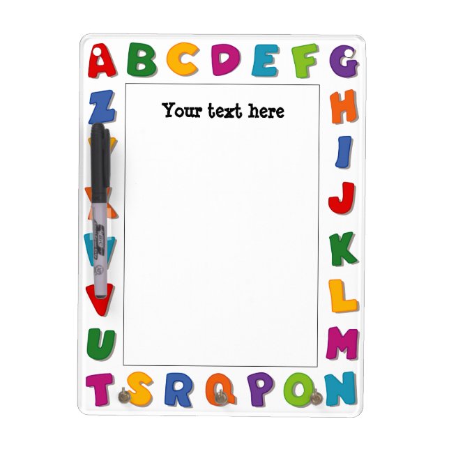 Letters Frames Dry-Erase Board (Front)