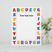 Letters Frames Flat Sheets (Standing Front)