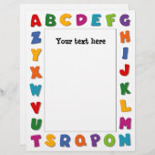 Letters Frames Flat Sheets (Front/Back)