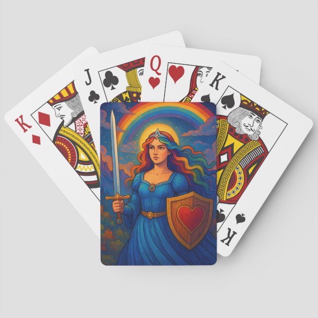 Letters from Archaic Princess Poker Cards (Back)