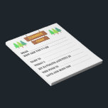 Letters From Camp Fill in the Blank Notepad<br><div class="desc">easiest way for your kids to write home from camp this summer</div>