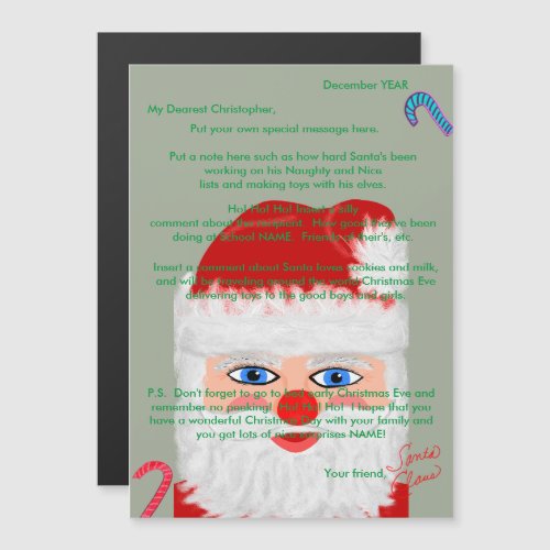 Letters from Santa Claus Candy Canes