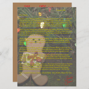 Letters from Santa Gingerbread Man Christmas Tree Holiday Card