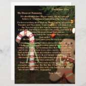 Letters from Santa Gingerbread Man NAME DATE (Front/Back)