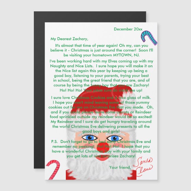 Letters from Santa Personalized (Front/Back)