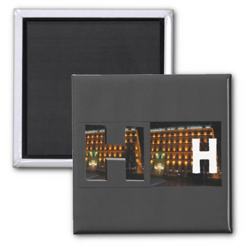 Letters _ H _ Hotel Magnet