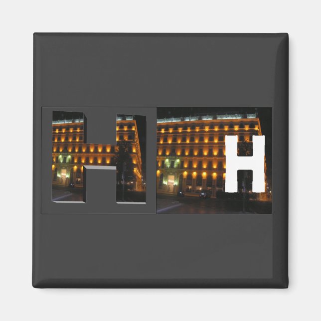 Letters - H - Hotel Magnet (Front)
