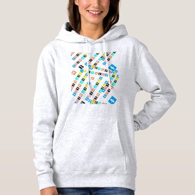 Letters in Tifinagh. Hoodie (Front)
