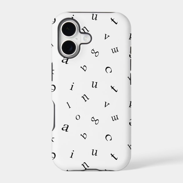 Letters Iphone Case (Back)