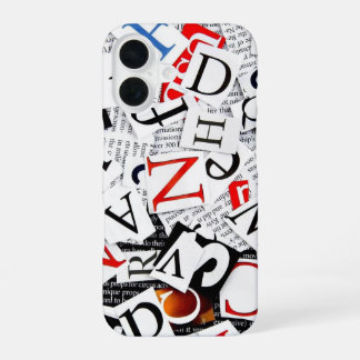 Letters iPhone 16 Case
