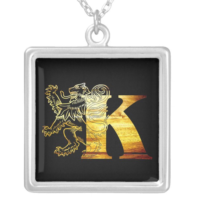 Letters K - Lion King - Necklace (Front)