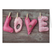 Letters Love on Wooden Table (Front Horizontal)