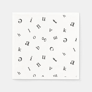 Letters. Napkins