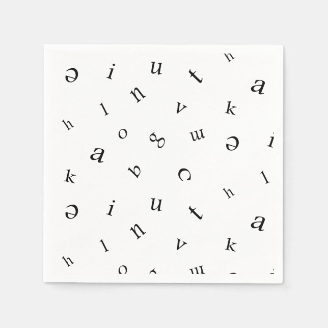 Letters. Napkins (Front)