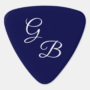Letters of Grace - White on Blue: Guitar Pick