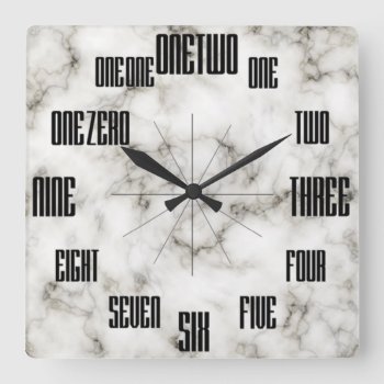 Letters Of Numbers Wall Clock by ImGEEE at Zazzle
