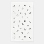 Letters Paper Guest Towels