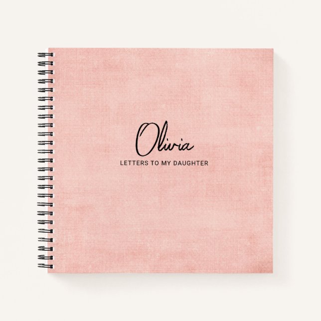 Letters to Daughter Keepsake Memory Book (Front)