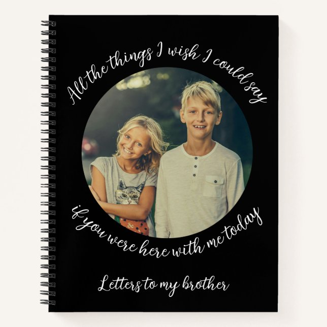 Letters to my Brother: Remembrance Journal (Front)