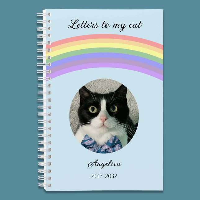 Letters to my Cat Memorial Journal Rainbow Photo (Creator Uploaded)