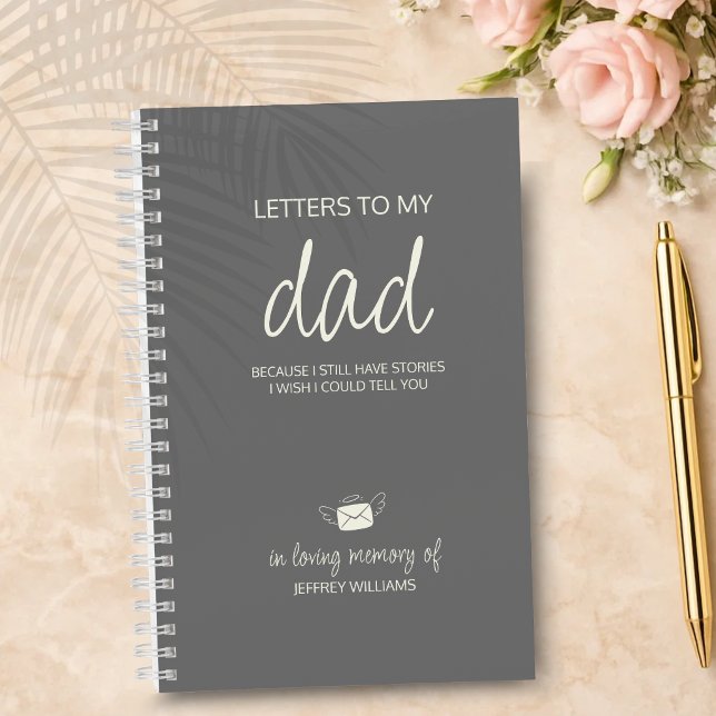 Letters to My Dad Grief Journal in Ash Gray (Creator Uploaded)