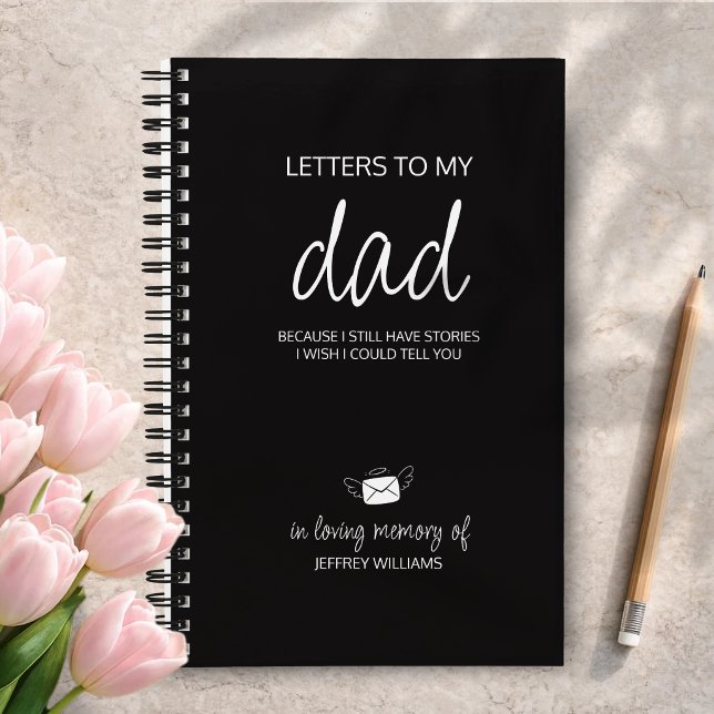 Letters to My Dad Grief Journal in Black (Creator Uploaded)