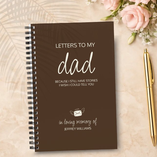 Letters to My Dad Grief Journal in Coffee Brown (Creator Uploaded)