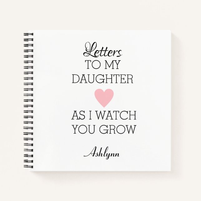 Letters to my Daughter Journal (Front)