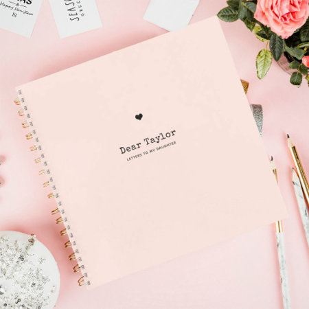 Letters To My Daughter | Keepsake Memory Pink Notebook