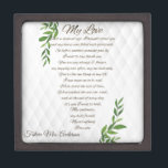 Letters to my Future Husband luxury elegant Gift Box<br><div class="desc">Beautiful Love Letter. You are welcome to visit my store for more beautiful products.</div>
