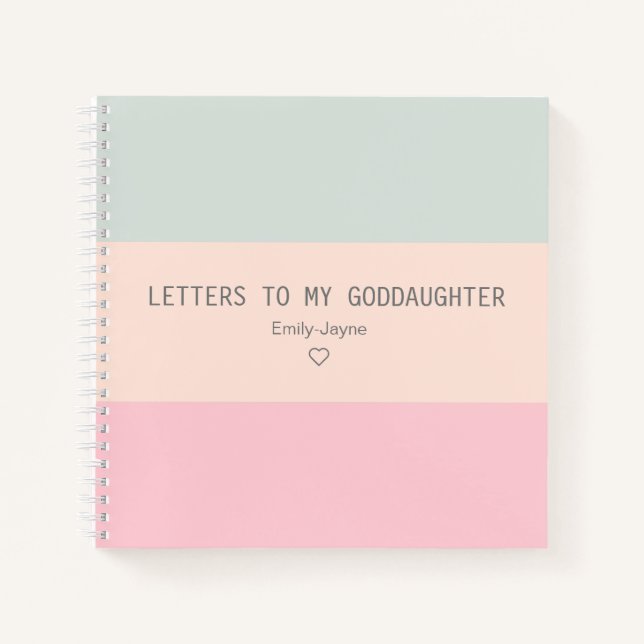 Letters to My Goddaughter Keepsake Journal (Front)