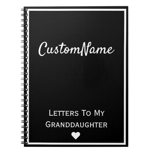 Letters To My Granddaughter Journal (Front)