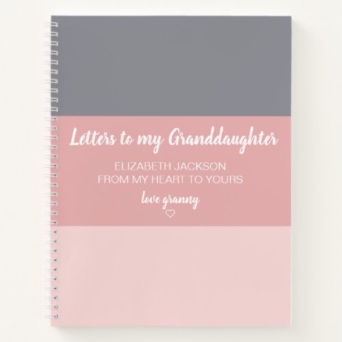 Letters to My Granddaughter Memory Book