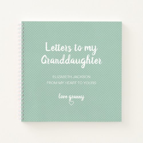 Letters to My Granddaughter Memory Book