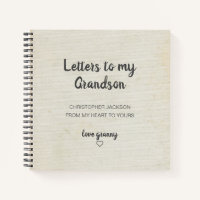Letters to My Grandson Keepsake Journal