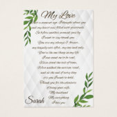 Letters to my Husband (Front)