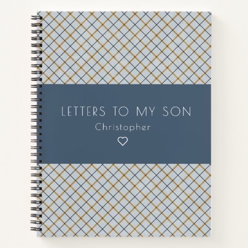 Letters to My Son Keepsake Journal