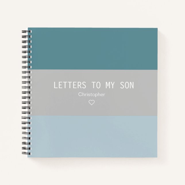 Letters to My Son Keepsake Journal (Front)