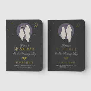 Letters To My Soulmate Halloween Wedding Vows Foil Vow Books